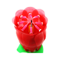 Rotating Musical Rose Flower Candles For Birthday Cake